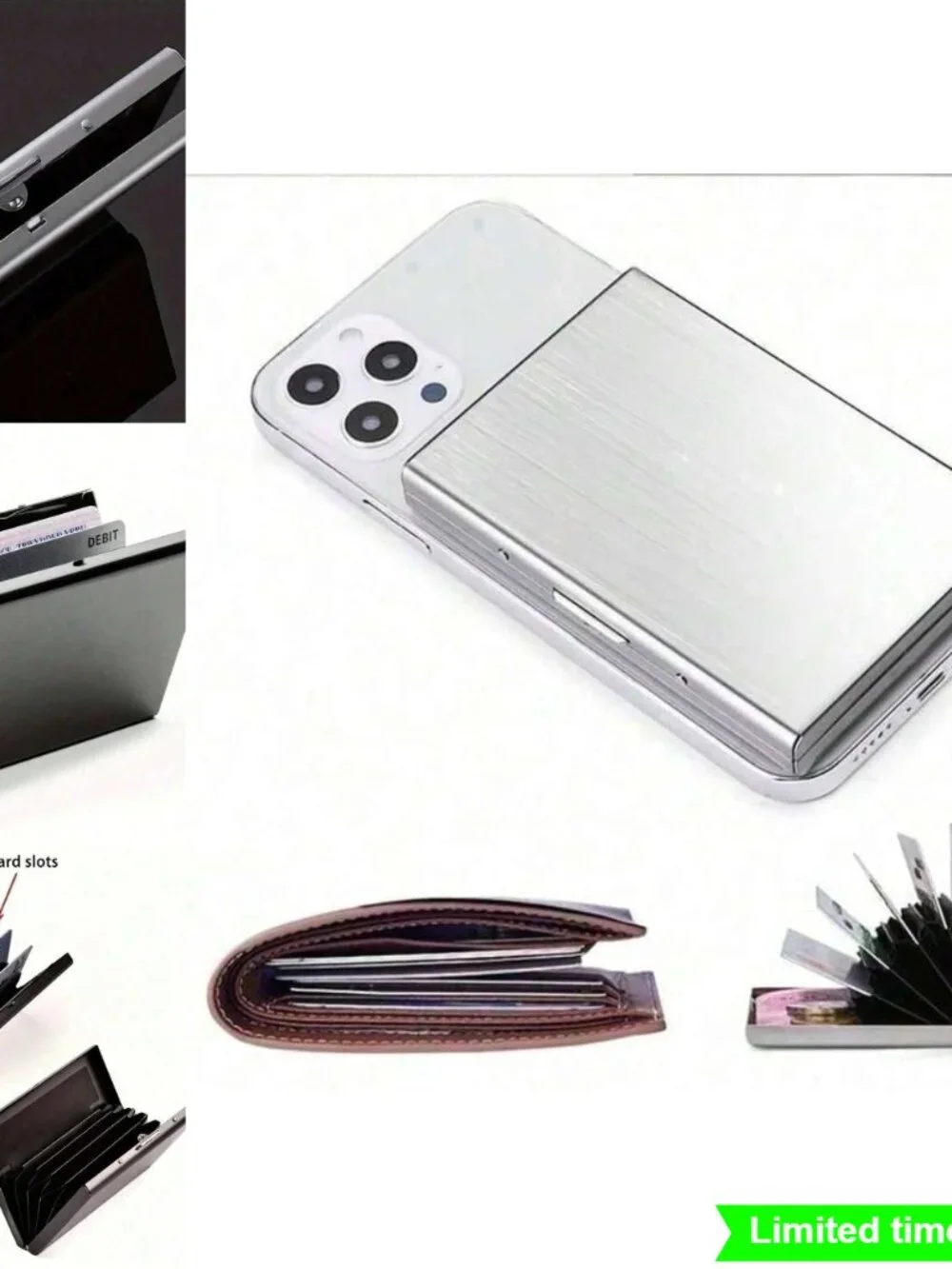 Stainless Steel Card Holder Business Card Case Slim Wallet
